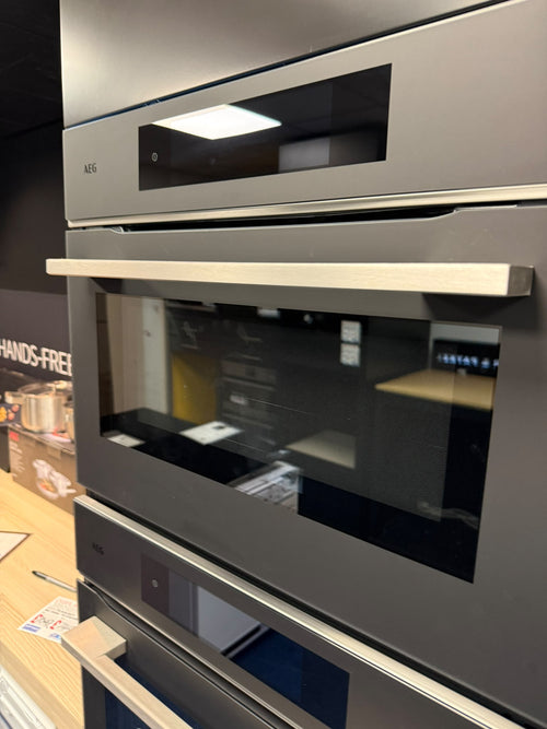 AEG TK9NK821T - Black Single Oven with Microwave - 44L Built-in - Display