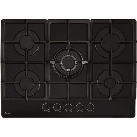 Amica AGVH7300BL - Stainless steel 5 Zone Gas Hob