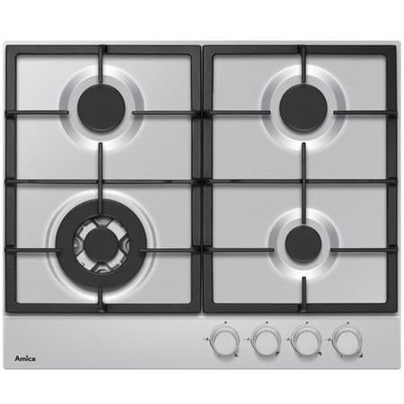 Amica AHG6200SS - Stainless steel 4 Zone Gas Hob