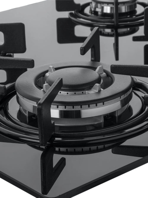 Cata UBGHJ607LPG - Black Glass 4 Burner Gas Hob - 60cm