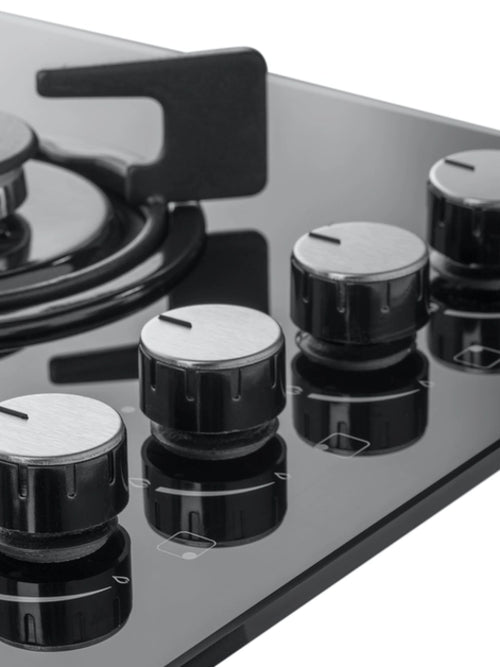 Cata UBGHJ607LPG - Black Glass 4 Burner Gas Hob - 60cm