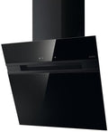 Elica ASC-LED-60-BLK - Black 60cm Angled Hood Extractor - 757 m³/h Capacity - B Energy Rating