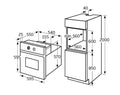 Amica ASC420WH - White Single Oven - 65L Capacity - A Energy