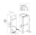 Hotpoint HPKS 1262B4 UK - White Integrated Fridge Freezer - 265L Capacity - -Low Frost- E Energy Rating