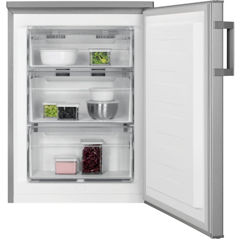 AEG ATB68E7NU - Stainless steel Freestanding Frost Free Freezer - E energy