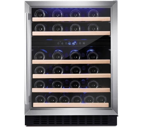 Amica AWC600SS - Stainless steel 46 Bottle Capacity Wine Cooler - G energy