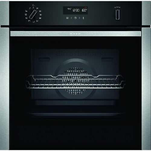 Neff B2ACH7HH0B - N50 Series Black Built in Electric Single Oven - Pyrolytic cleaning - A energy