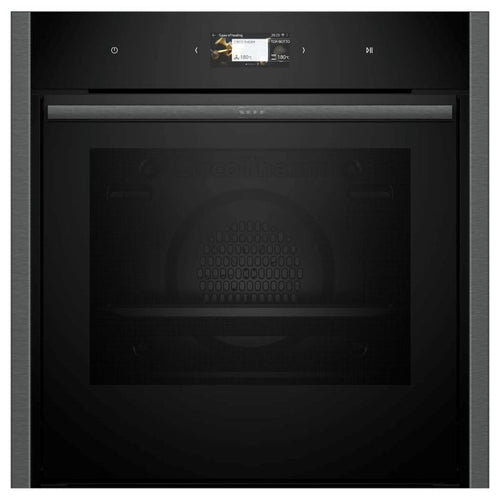 Neff B64CS51G0B N90 - Graphite Built-In Single Oven - 71L Capacity - Slide & Hide Door - A+ Energy Rating