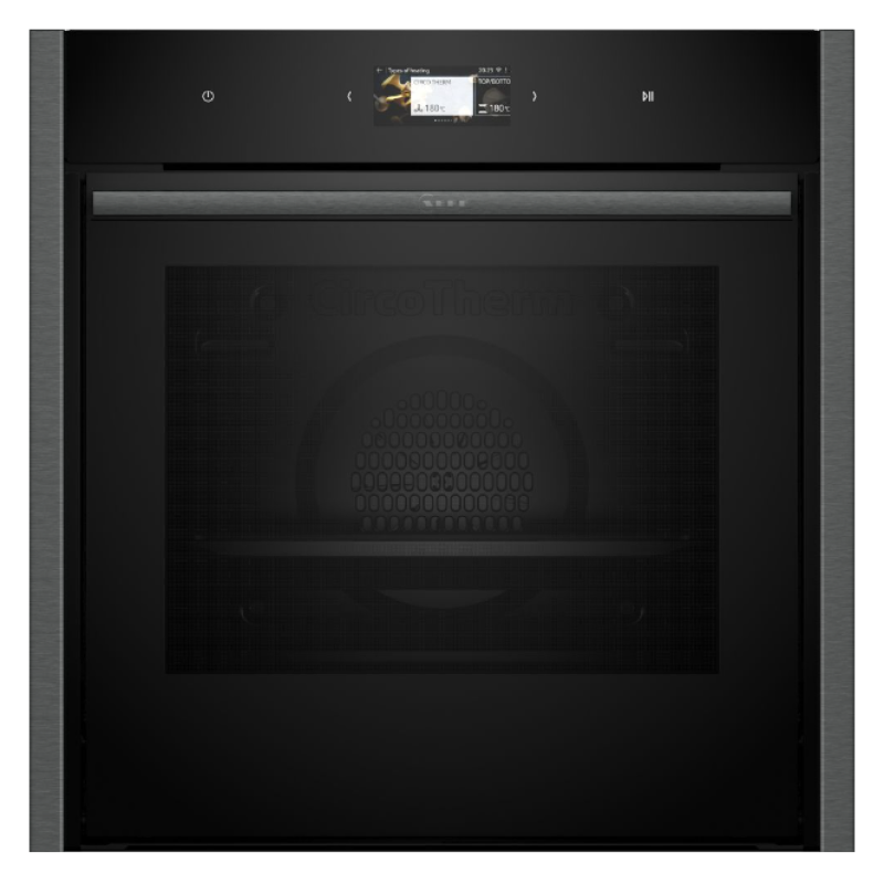 Neff B64CS71G0B - Slide and hide® N90 Series Graphite Built in Electric Single Oven - A+ energy