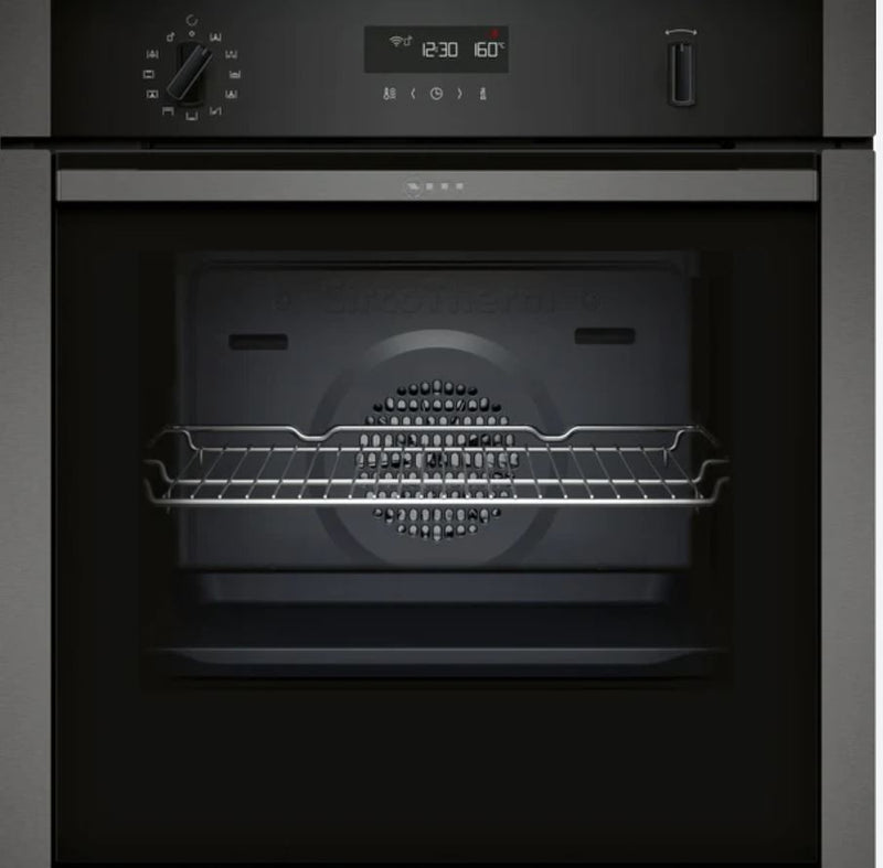 Neff B6ACH7HG0B - Graphite Built in Electric Single Oven - Pyrolytic cleaning - A energy