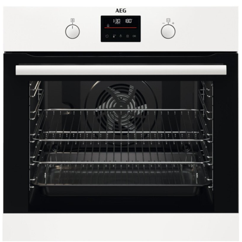 AEG BEB335061W - White Built in Electric Single Oven - A+ energy