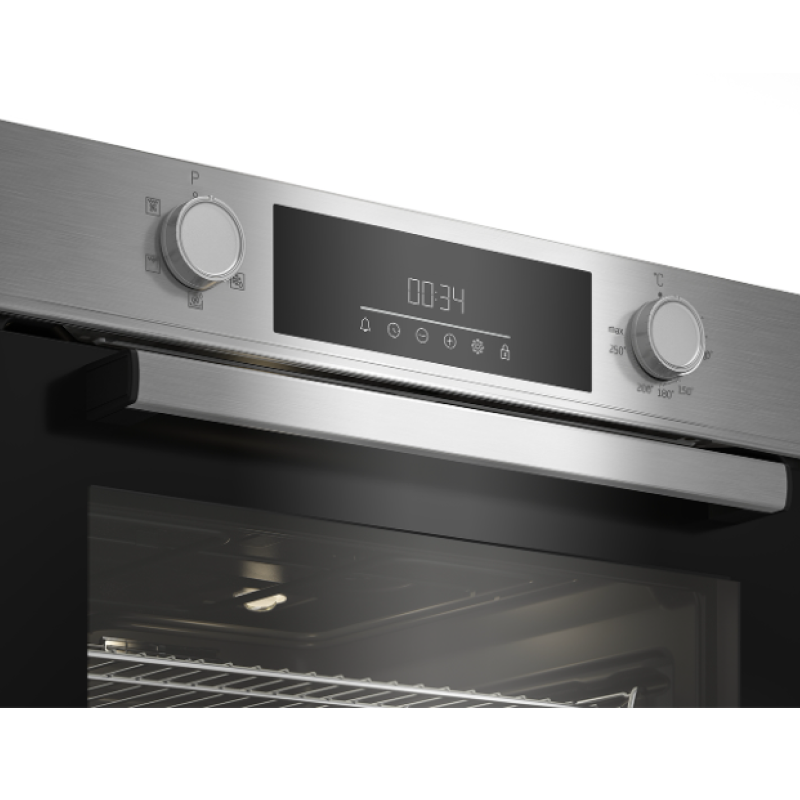 Beko BBAIF22300X - Stainless steel Built in Electric Single Oven - Steam Assisted cleaning - A energy