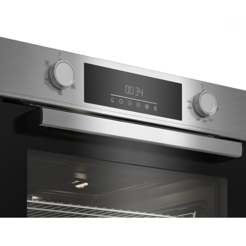 Beko BBAIF22300X - Stainless steel Built in Electric Single Oven - Steam Assisted cleaning - A energy - Display