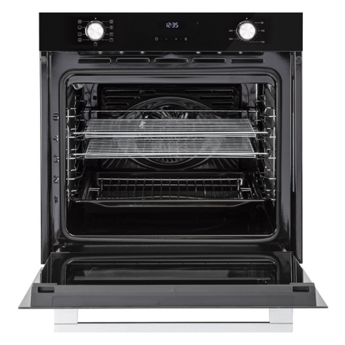 Belling BEL BI603MFC BLK 444411400 - Black Built in Electric Single Oven - Catalytic cleaning - A energy