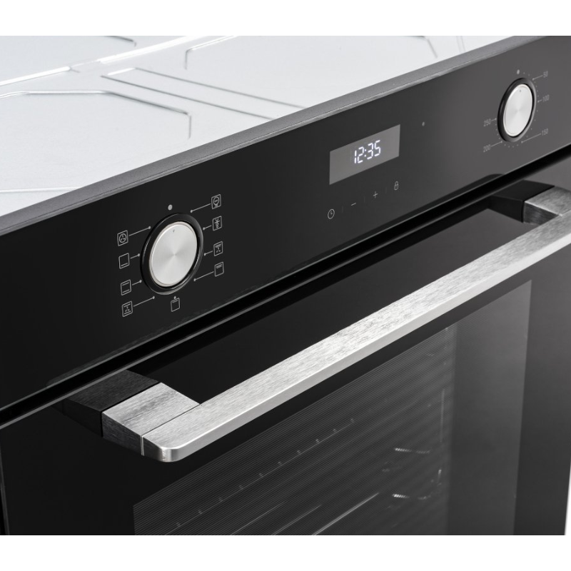 Belling BI603MFC BLK - Black Built in Electric Single Oven - Catalytic cleaning - A energy