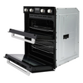 Belling BI703MFC BLK 444441630 - Black Built under Electric Double Oven - Catalytic cleaning - A/A energy