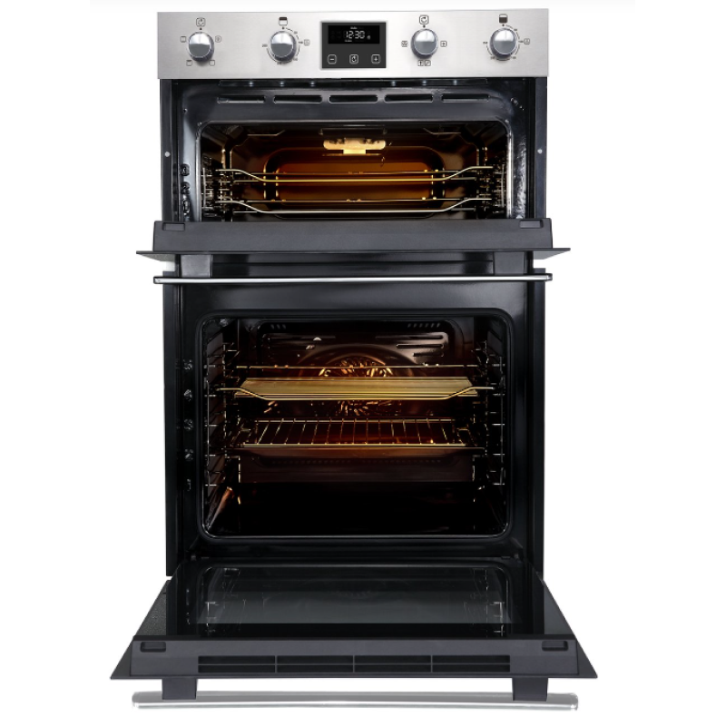 Belling BI902FPSTA 444444785 - Stainless steel Built in Electric Double Oven - A/A energy