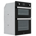 Belling BI902G BLK 444444796 - Black Built in Gas Double Oven - A energy