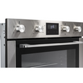 Belling BI903MFC STA 444411402 - Stainless steel Built in Electric Double Oven - Catalytic cleaning - A energy - Display