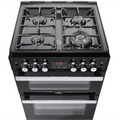 Belling COOKCENTRE 60G BLK - Black 4 Zone Gas Cooker - A+ energy