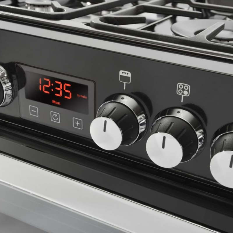 Belling COOKCENTRE 60G BLK - Black 4 Zone Gas Cooker - A+ energy