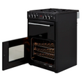 Belling FARMHOUSE 60G Blk 4444447 - Black 4 Zone Gas Cooker - A energy