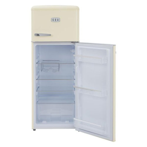 CDA Betty Barley 1194118 - Cream Retro Top Mount Freestanding Fridge Freezer - 162L Fridge / 44L Freezer - D Energy