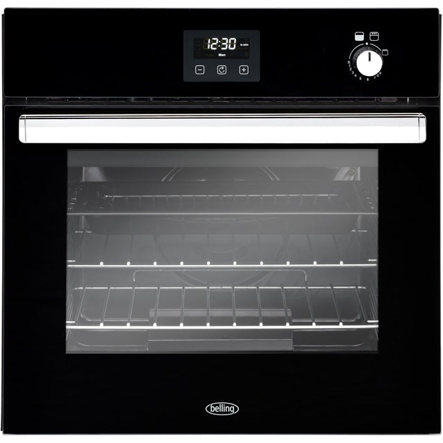 Belling BI602G BLK 444444792 - Black Built in Gas Single Oven - A energy