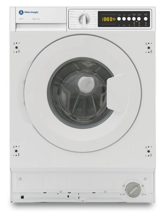 White Knight BIWM148 - White Integrated 8KG Washing Machine - 1400 RPM - D energy