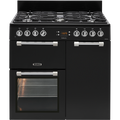 Leisure CK90F232K - Black 90cm Dual Fuel Range Cooker - 5 Burner Gas Hob - A energy