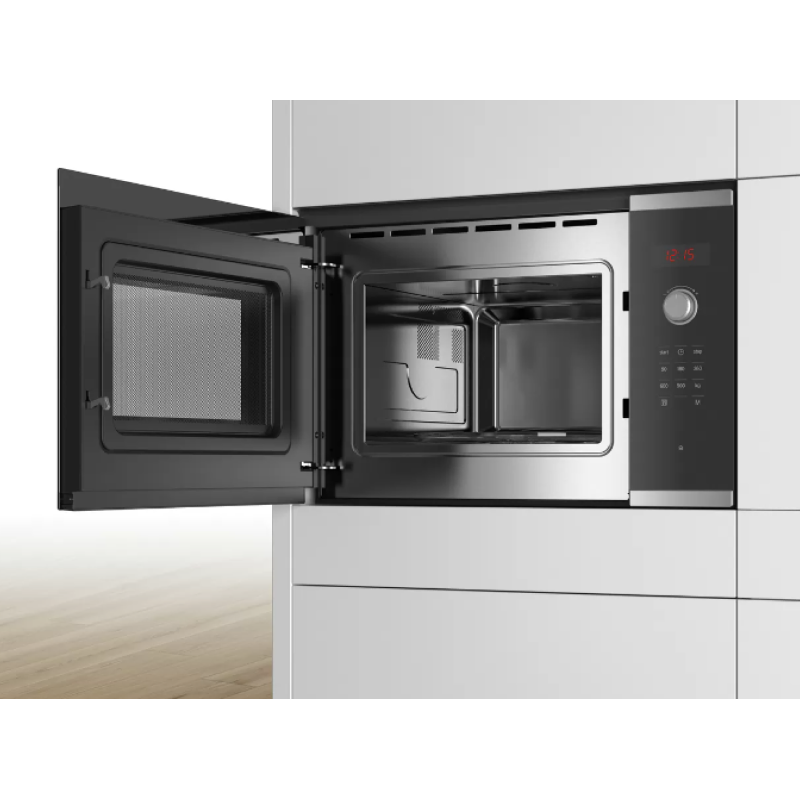 Bosch BFL553MS0B - Stainless steel Built in Electric Microwave