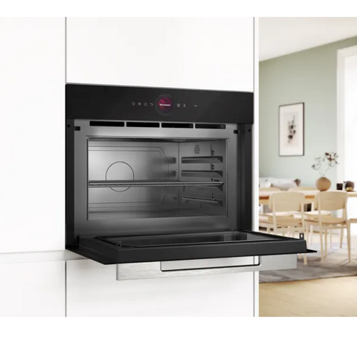 Bosch CEG732XB1B - Series 8 Built In 1000W Microwave with Grill in Black