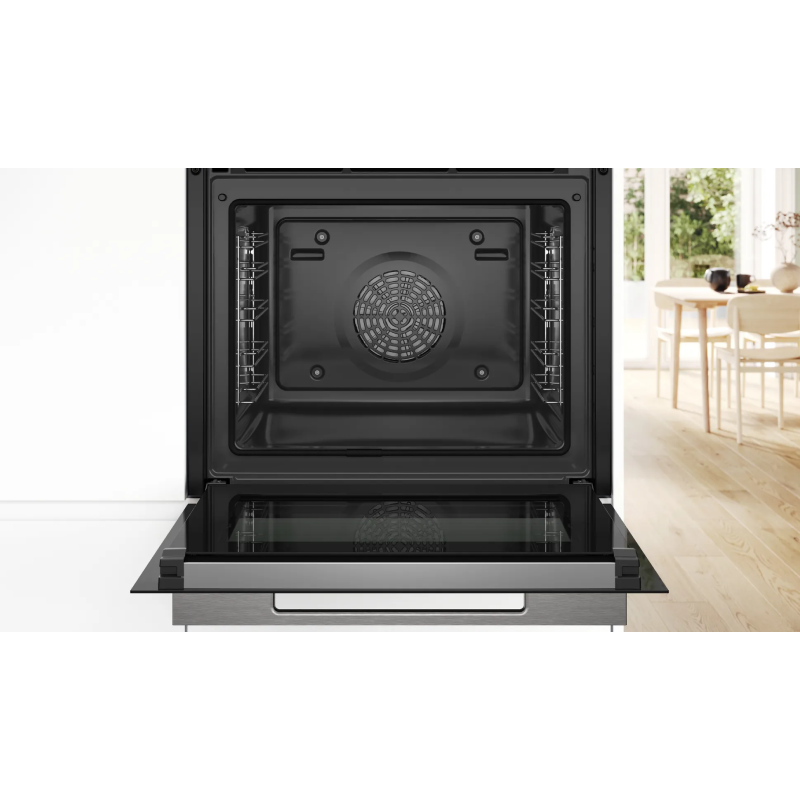 Bosch HBG7764B1B - Black Built in Electric Single Oven - A+ energy