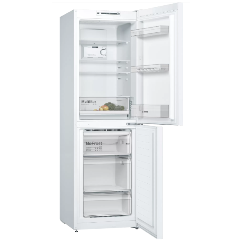 Bosch KGN34NWEAG - White Freestanding 50/50 Frost Free Fridge Freezer - E energy