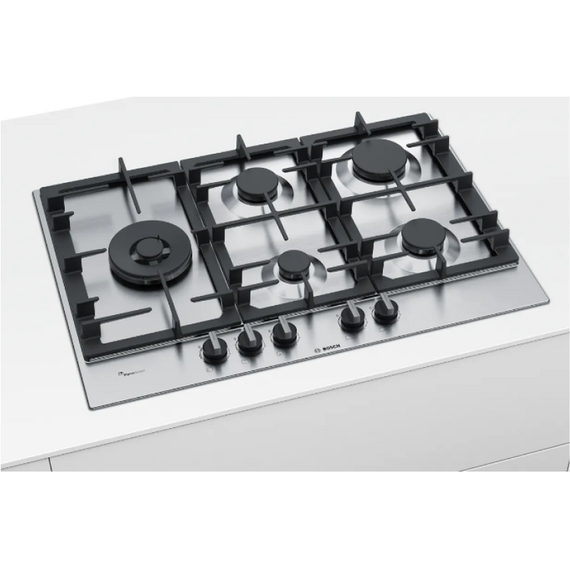 Bosch PCS7A5B90 - Stainless steel 5 Zone Gas Hob