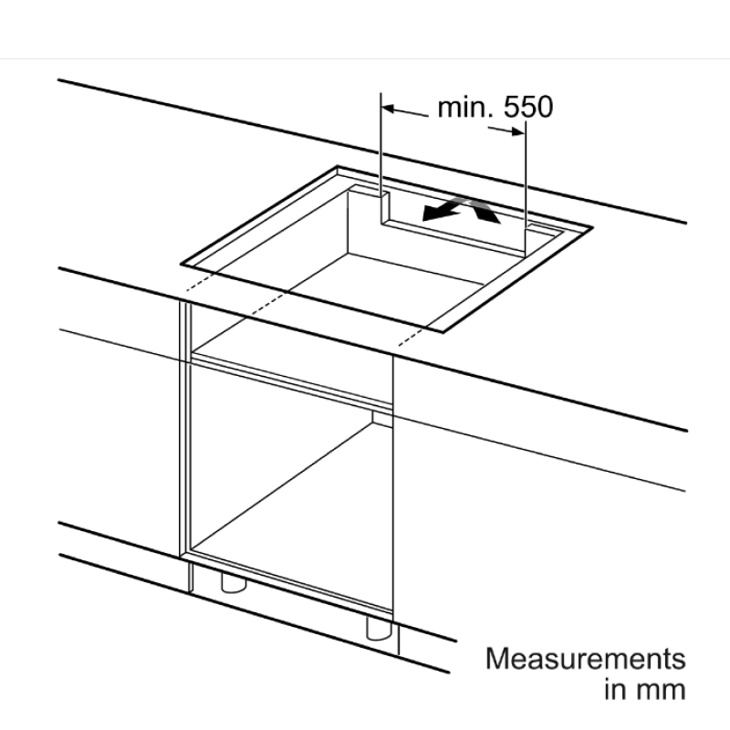 Bosch PIV851FB1E - Black 5 Zone Electric Hob