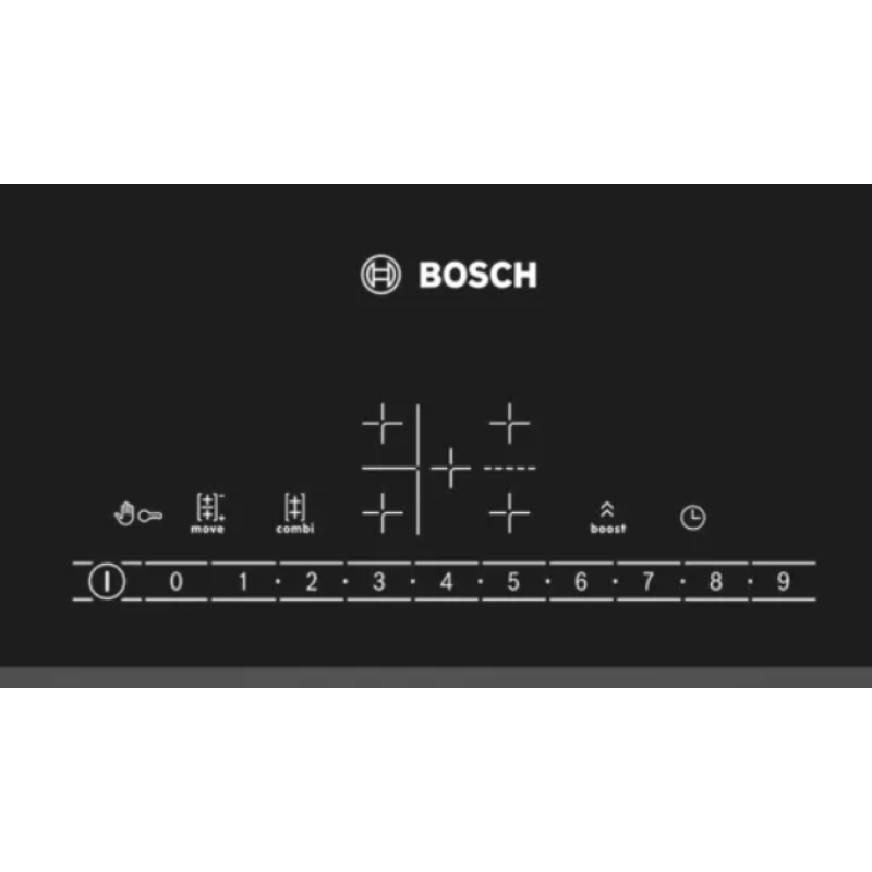 Bosch PVW851FB5E - Black 5 Zone Electric Hob