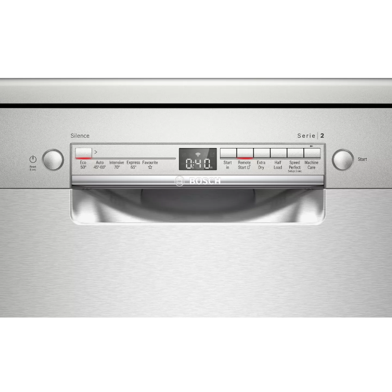 Bosch SMS2ITI41G - Silver Freestanding Dishwasher - E energy