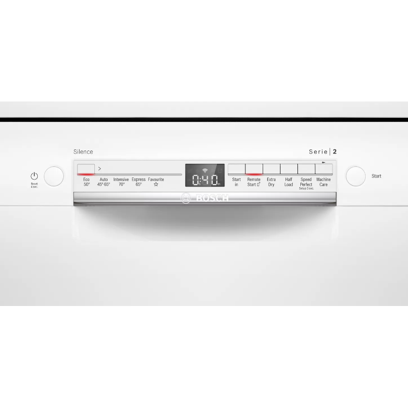 Bosch SMS2ITW41G - White Freestanding Dishwasher - E energy