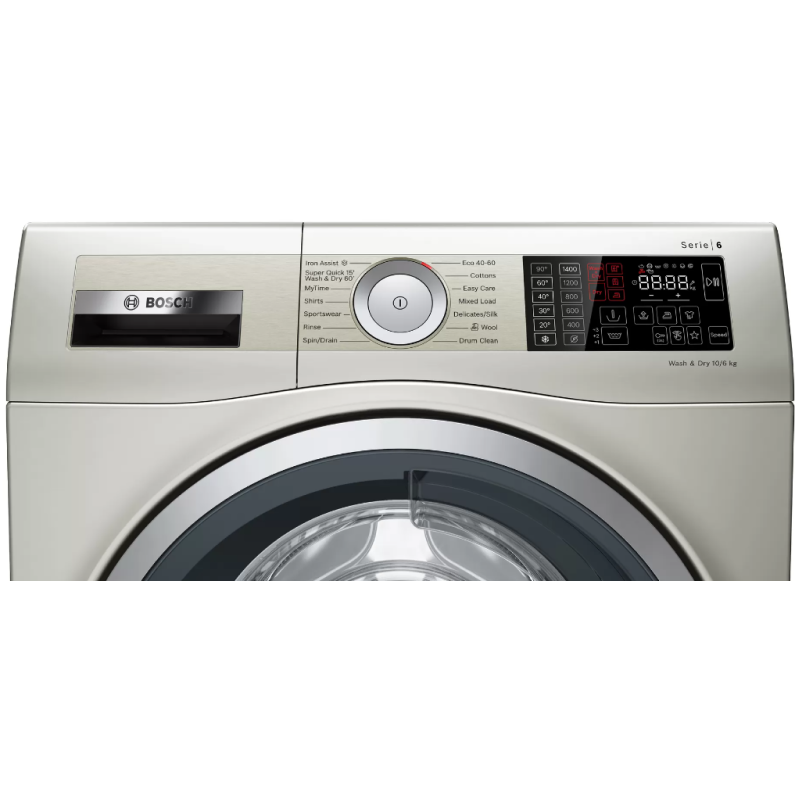 Bosch WDU28569GB - Silver 10KG/6KG Washer Dryer - 1200 RPM - C/E energy