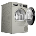 Bosch WQG245S9GB - Silver 9KG Heat Pump Condenser Dryer, - A++ energy