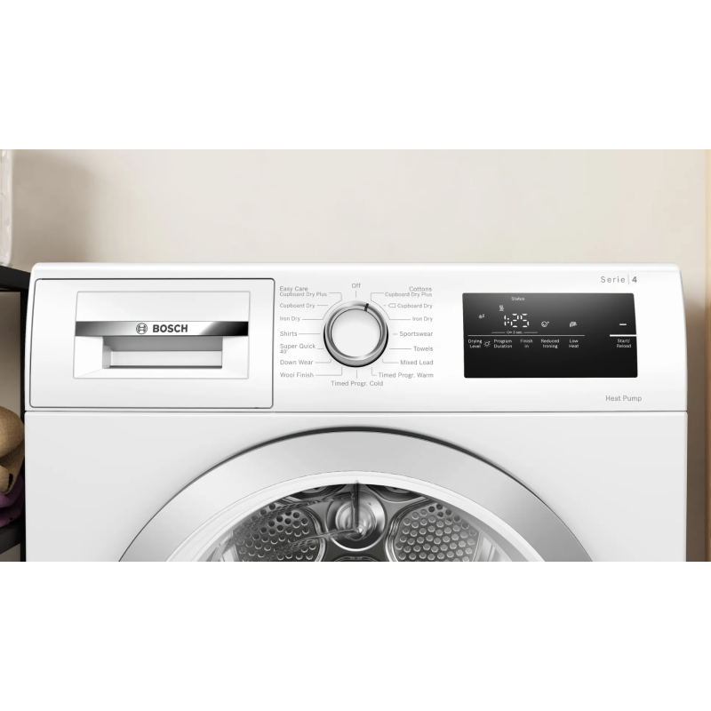 Bosch WTH85223GB - White 8KG Heat Pump Condenser Dryer - A++ energy