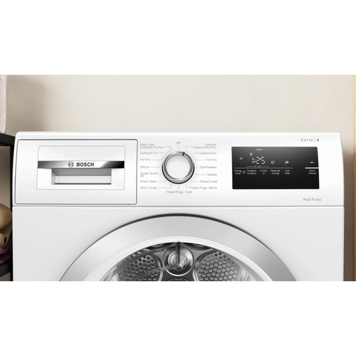 Bosch Series 4 WTH85223GB - White 8KG Heat Pump Condenser Dryer - A++ energy - Display