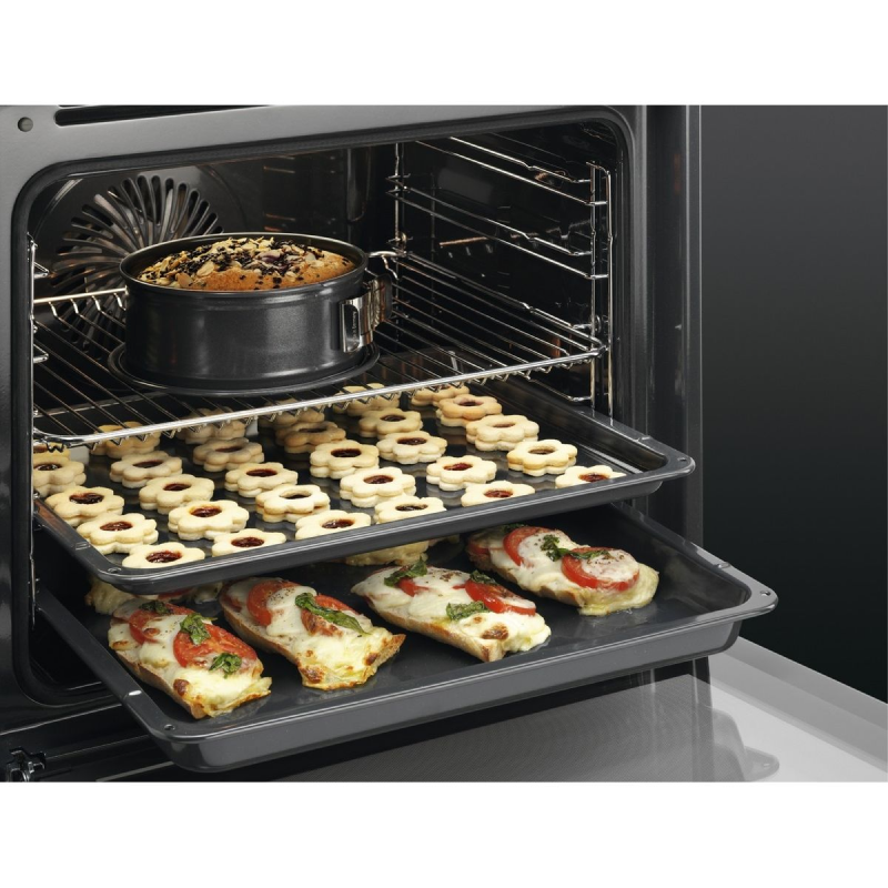 AEG BPK355061B - Black Built in Electric Single Oven - Pyrolytic cleaning - A+ energy