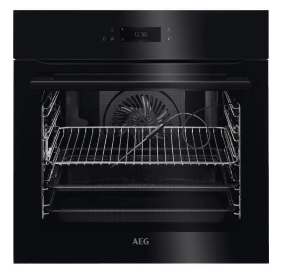 AEG BPK748380B - Black Built in Electric Single Oven - Pyrolytic cleaning - A+ energy