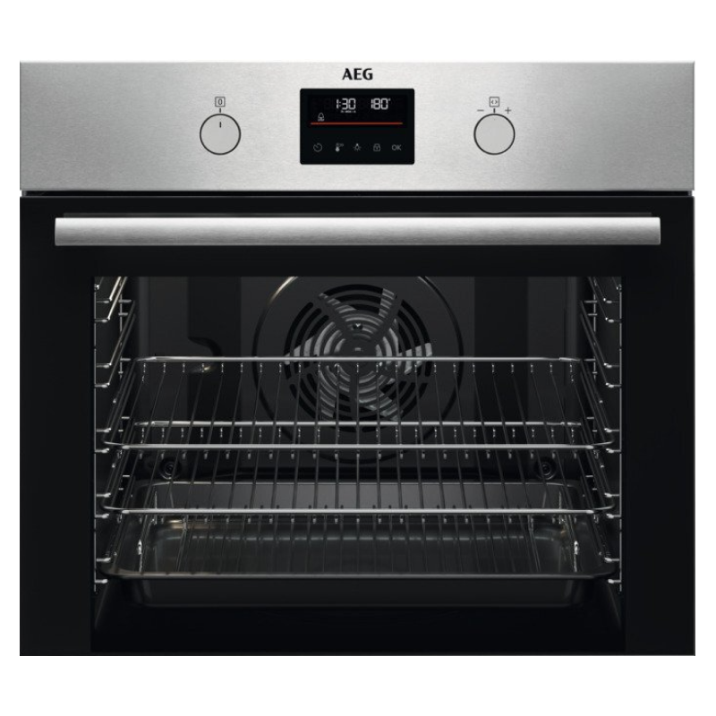 AEG BPS355061M - Stainless steel Built in Electric Single Oven - A+ energy