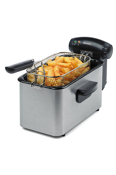 Breville VDF100 - Silver 3 Litre Deep Fat Fryer - 1kg Capacity - Energy Rating N/A