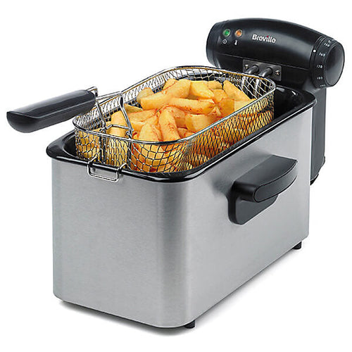 Breville VDF100 - Silver 3 Litre Deep Fat Fryer - 1kg Capacity - Energy Rating N/A