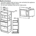 Belling BIMW60 444442598 - Stainless Steel Anti Fingerprint Built-In Combi Microwave with oven and Grill 13amp - 25L Capacity - 900W