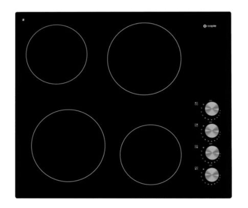 Caple C809C - Black 4 Zone Ceramic Hob